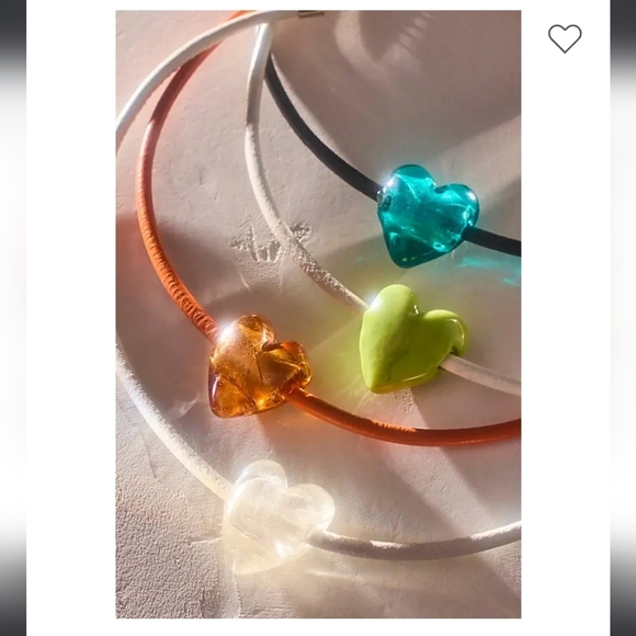 FREE PEOPLE, Under The Sea Collar -Lime Green/White, NWOT (Partial Tag Included) - Picture 2 of 5